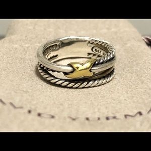 David Yurman X Crossover Ring Size 5